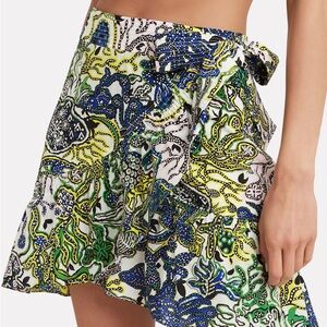 A.L.C. Floral ruffle mini skirt